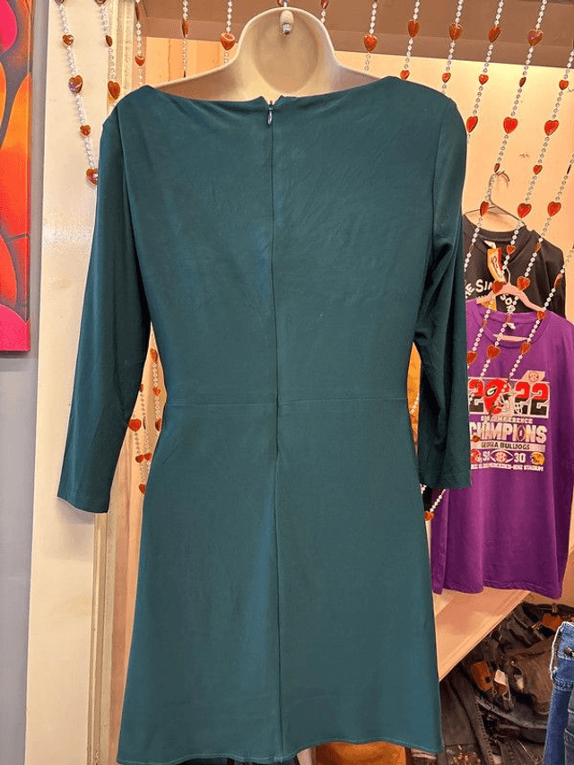 Lauren Ralph Lauren Emerald Green Dress UK 10 Petite (6P)